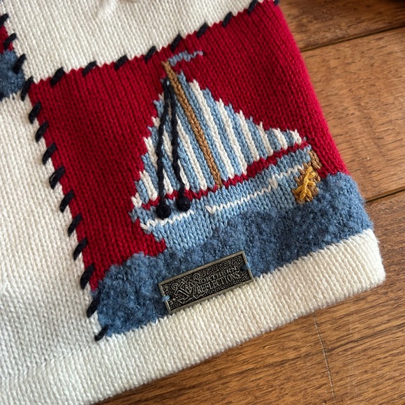 Northern Reflections sailboat cardigan - Picture 4 of 10